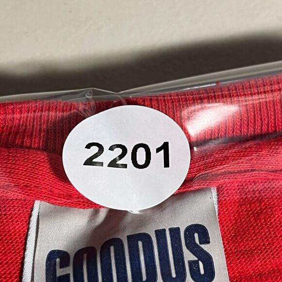 Goodus Shirt Mens XL Red Casual Basic Cotton Tee Solid Color Russian made - Picture 9 of 9